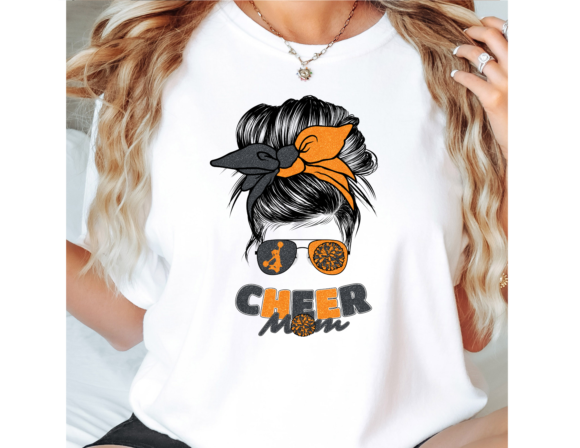 Cheer Mom Messy Bun