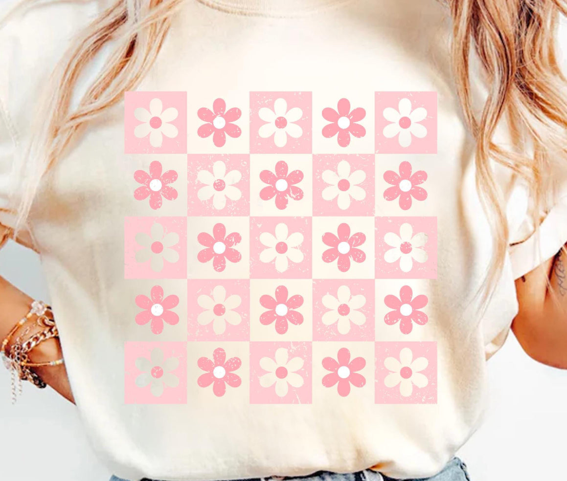 Retro Pink Flowers