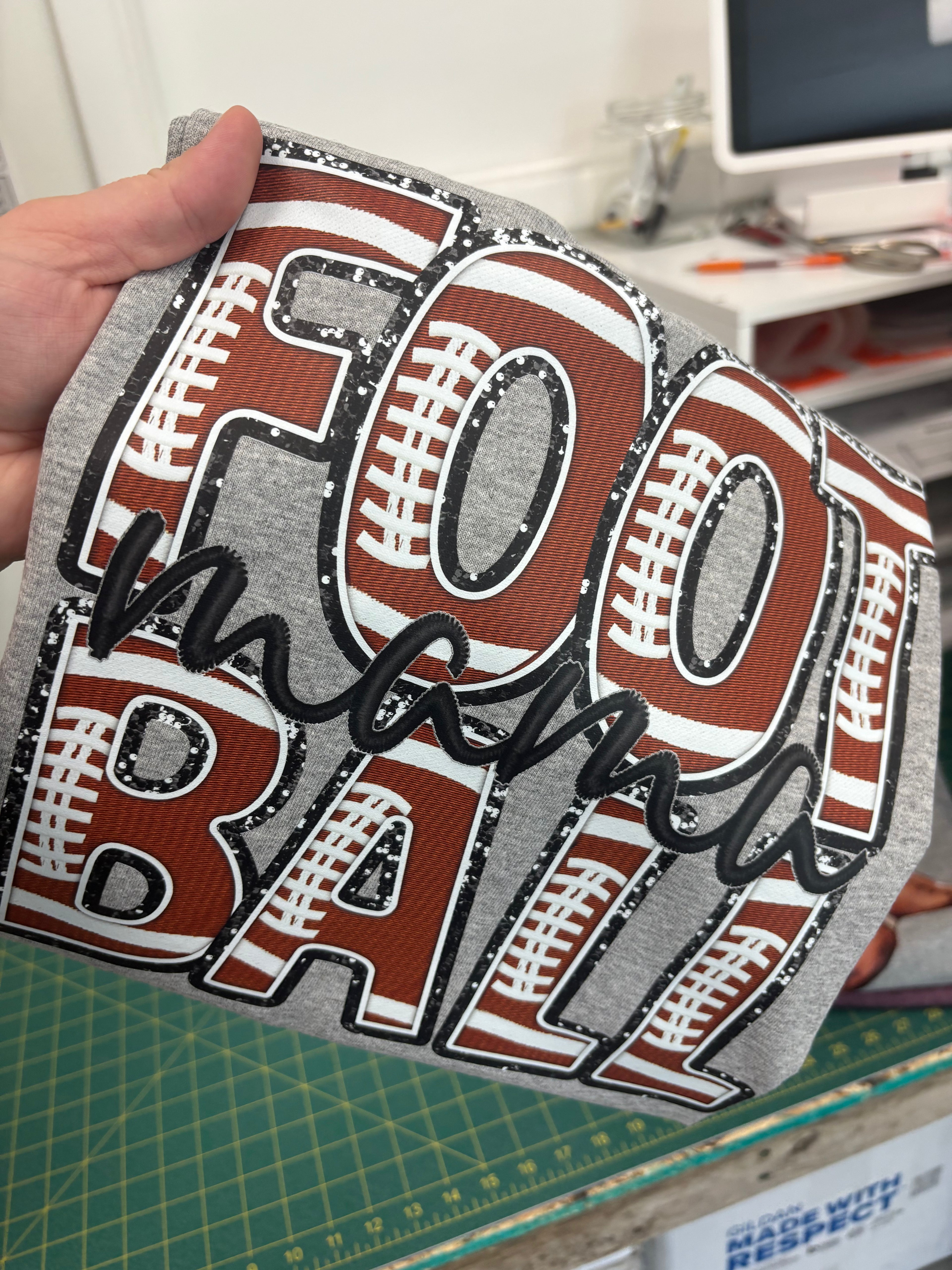 Football Mama - Ball Letters