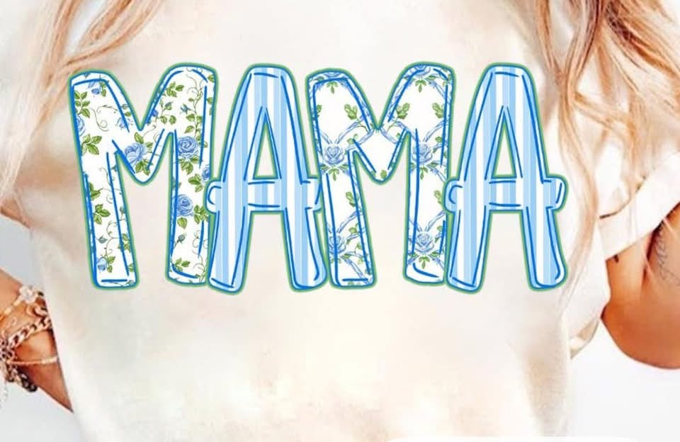 Mama Blue Stripes